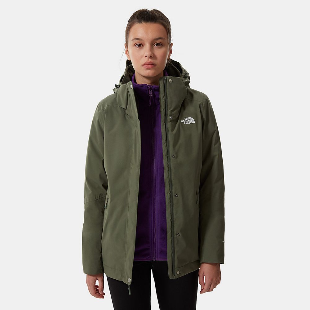 The North Face Insulated Jacket Womens Australia - The North Face Inlux Green Hiking (DEZ-369705)